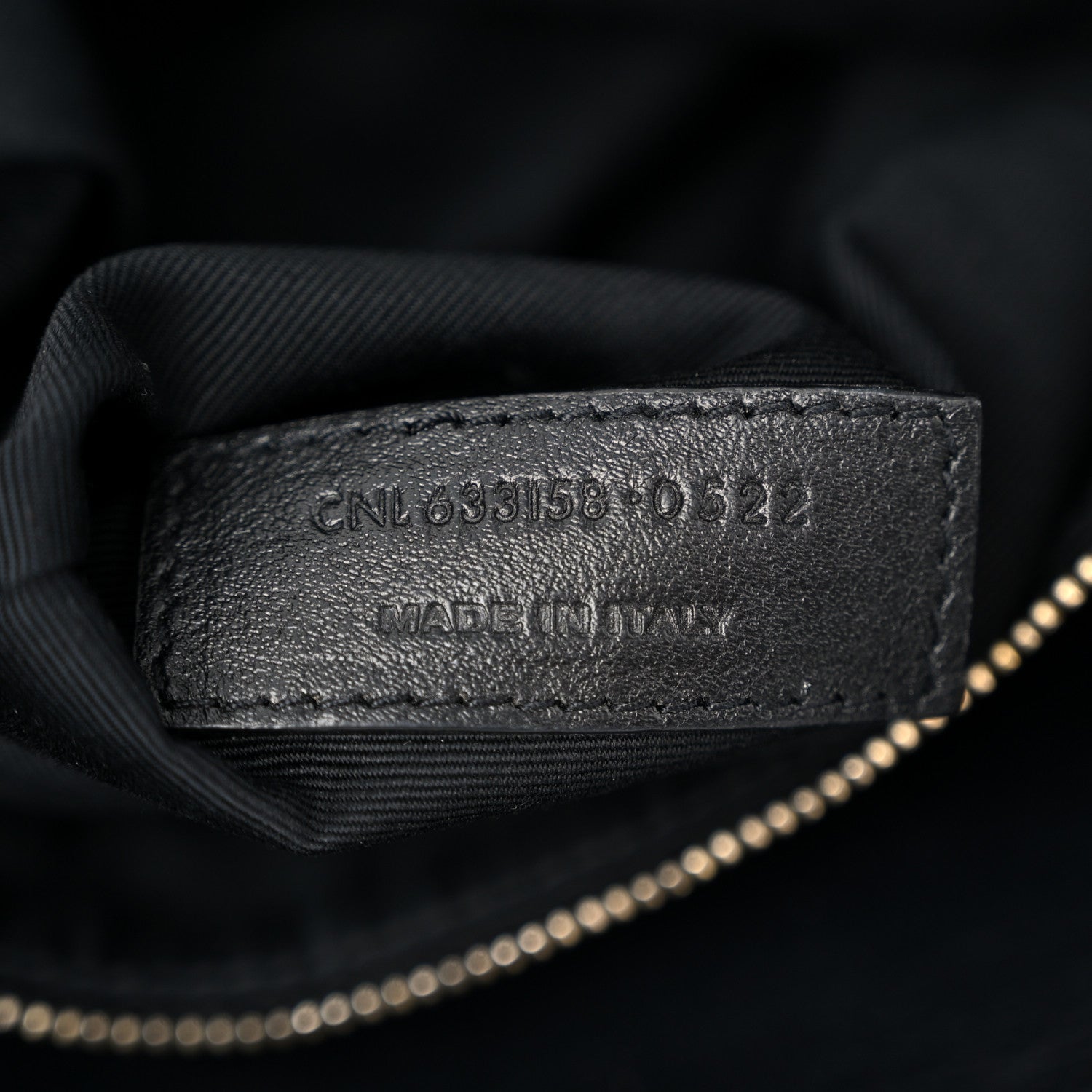 Saint Laurent Crinkled Calfskin Matelasse Monogram Medium Niki Chain Satchel Black 7 of 12