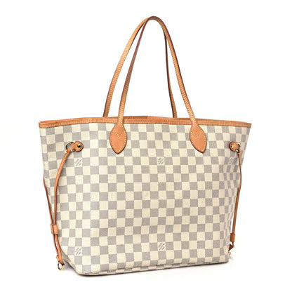 Louis Vuitton Damier Azur Neverfull MM 3 of 9