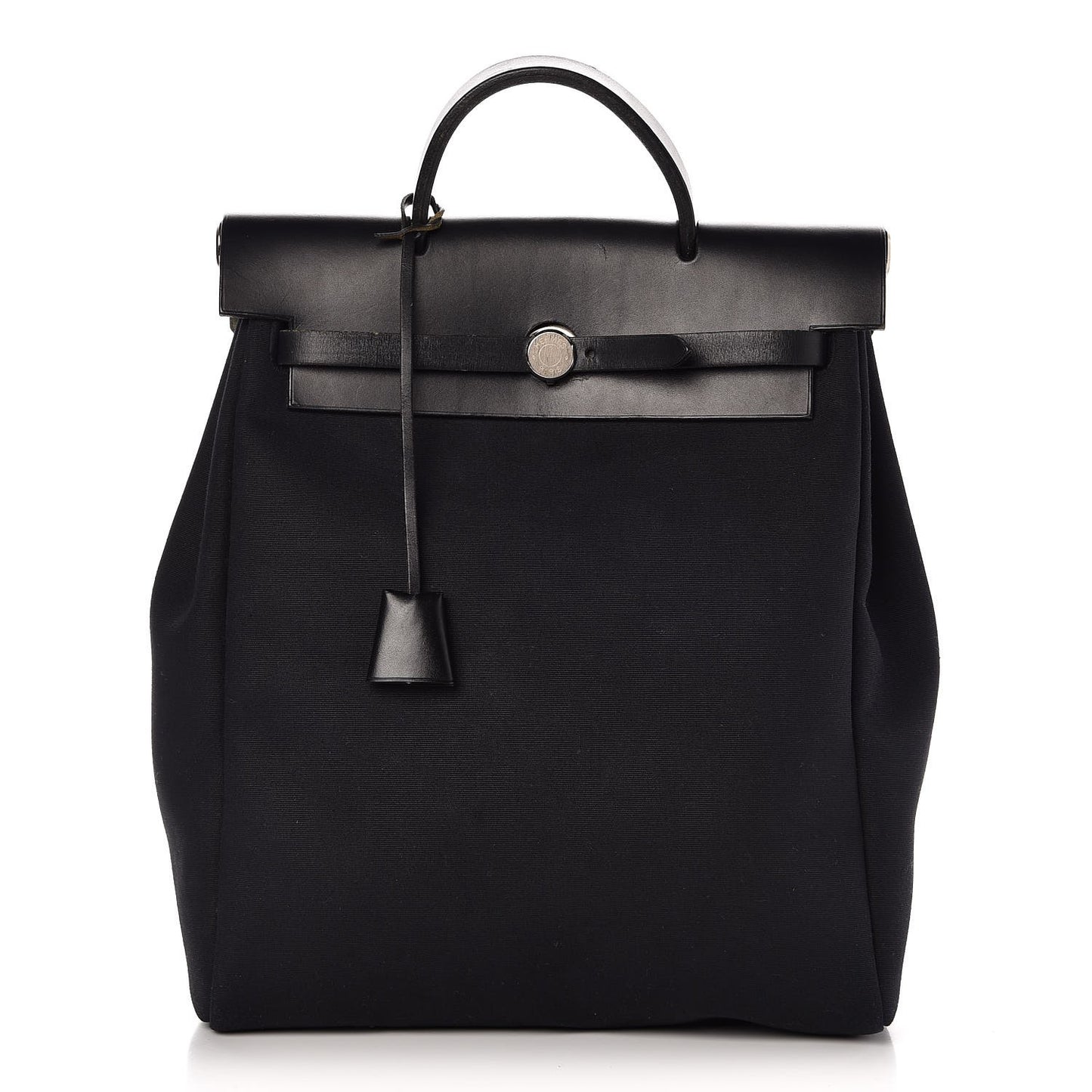 Toile Vache Calfskin Herbag 30 PM Backpack Black