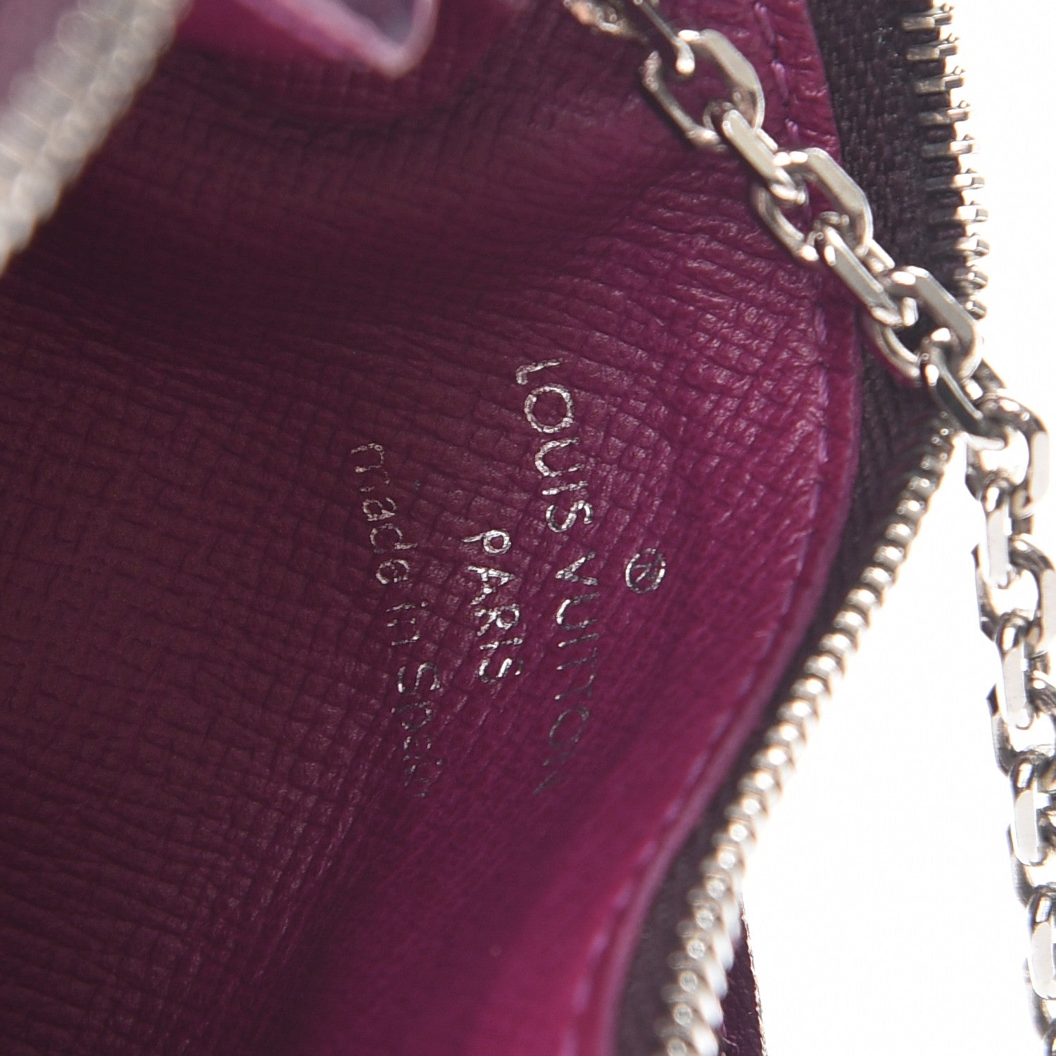 Louis Vuitton Epi Key Pouch Cassis 6 of 8