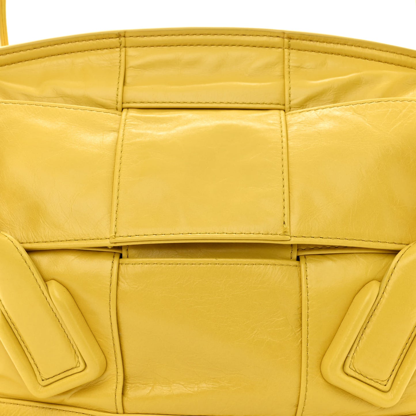 Paper Calfskin Maxi Intrecciato Small Arco Mirabelle