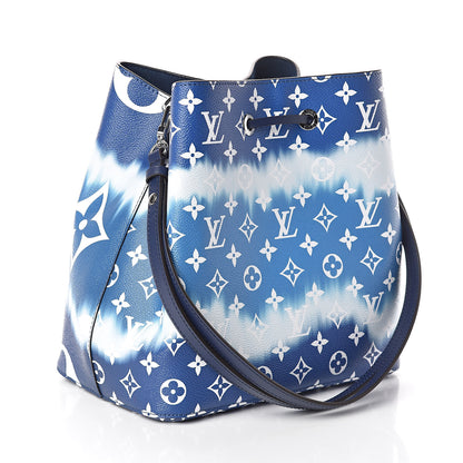 Louis Vuitton Monogram Escale Neonoe MM Blue 3 of 10