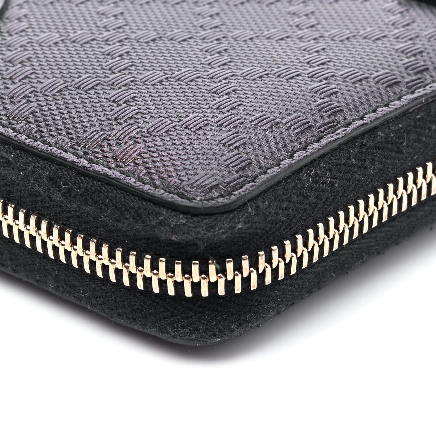 Bright Diamante Zip Around Wallet Black