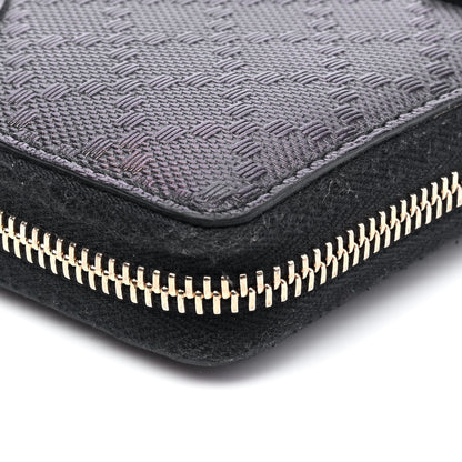 Gucci Bright Diamante Zip Around Wallet Black 4 of 4