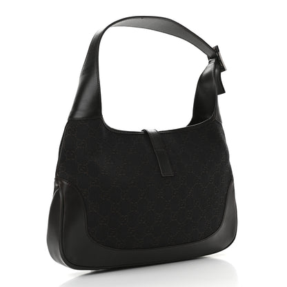 Gucci Monogram Small Jackie O Hobo Dark Brown 2 of 9