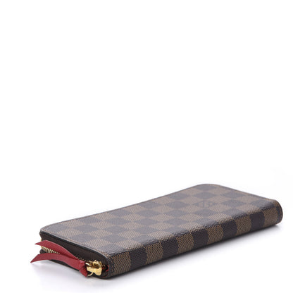 Louis Vuitton Damier Ebene Clemence Wallet Cherry 4 of 10