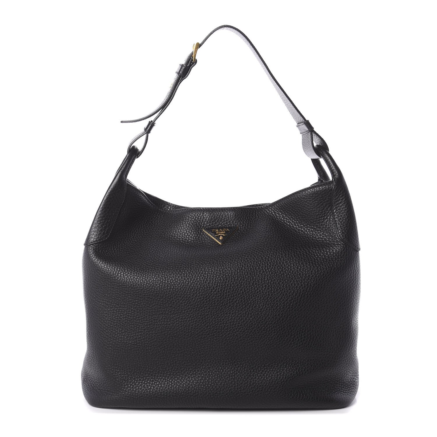Prada Vitello Daino Hobo Black 1 of 9