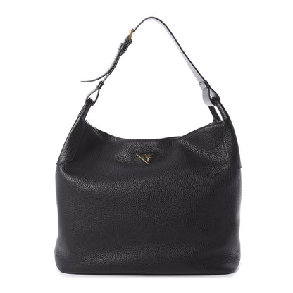 Prada Vitello Daino Hobo Black 1 of 9