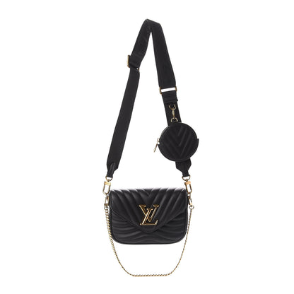 Louis Vuitton Calfskin New Wave Multi Pochette Black 1 of 8