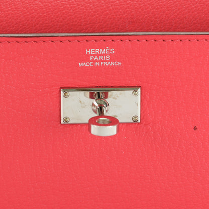 Hermes Chevre Mysore Kelly Longue Wallet Bougainvillea 9 of 11