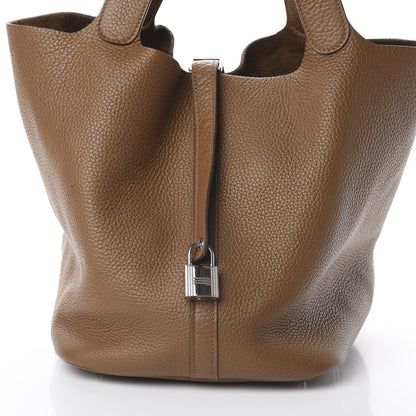 Hermes Taurillon Clemence Picotin Lock 26 GM Alezan 9 of 9