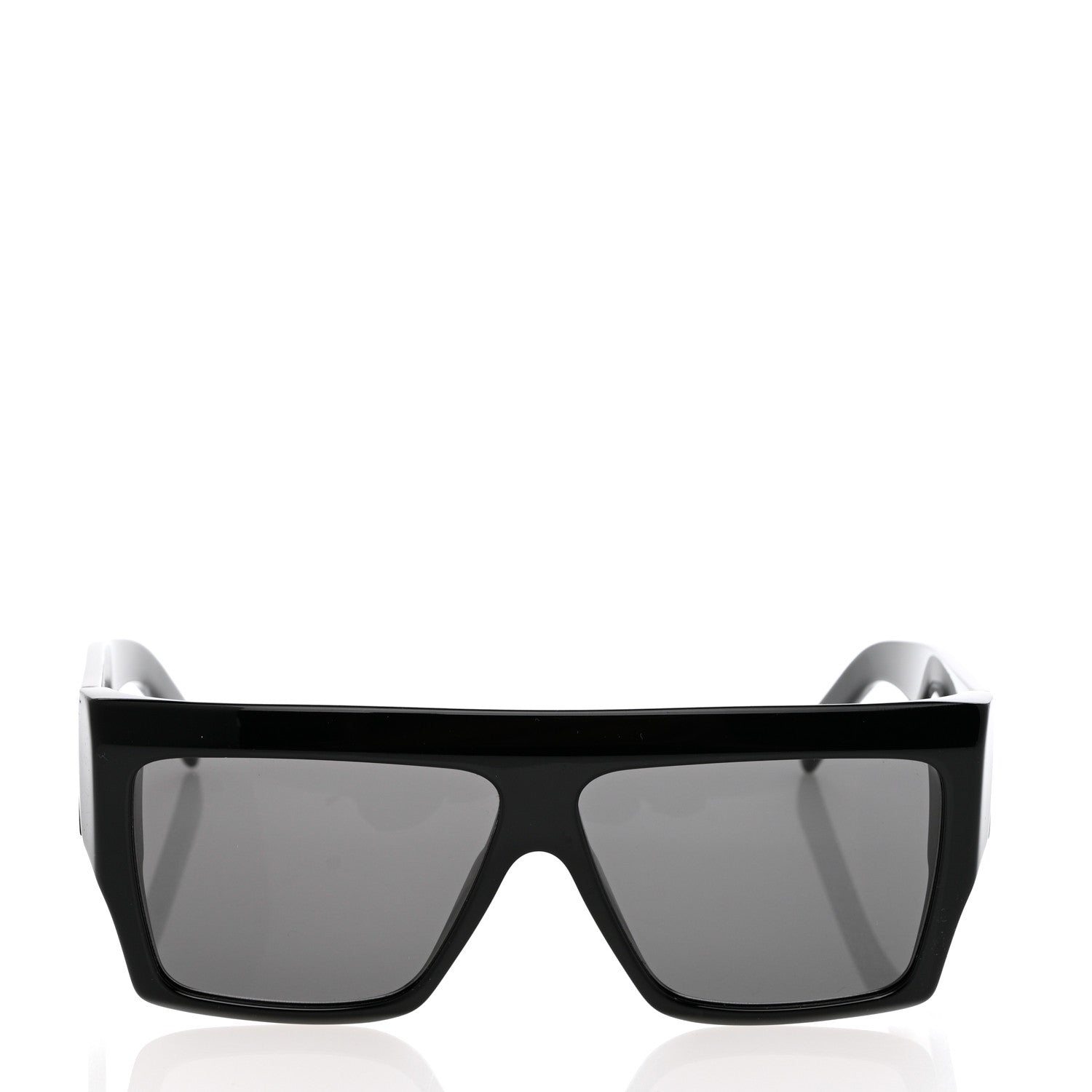 Celine Acetate Chunky Rectangle Sunglasses CL 40092I Black 2 of 7