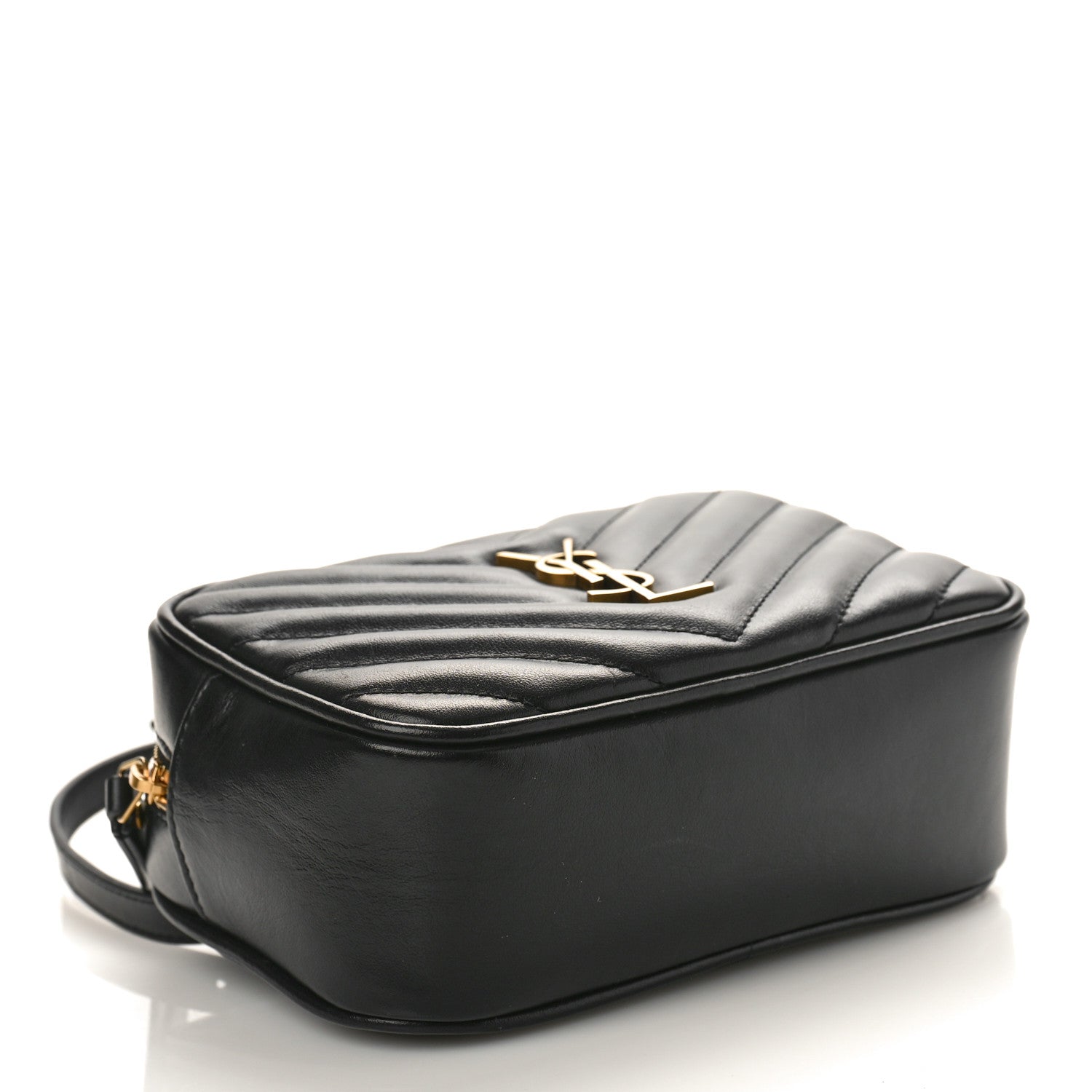 Saint Laurent Calfskin Matelasse Monogram Lou Belt Bag Black 3 of 7