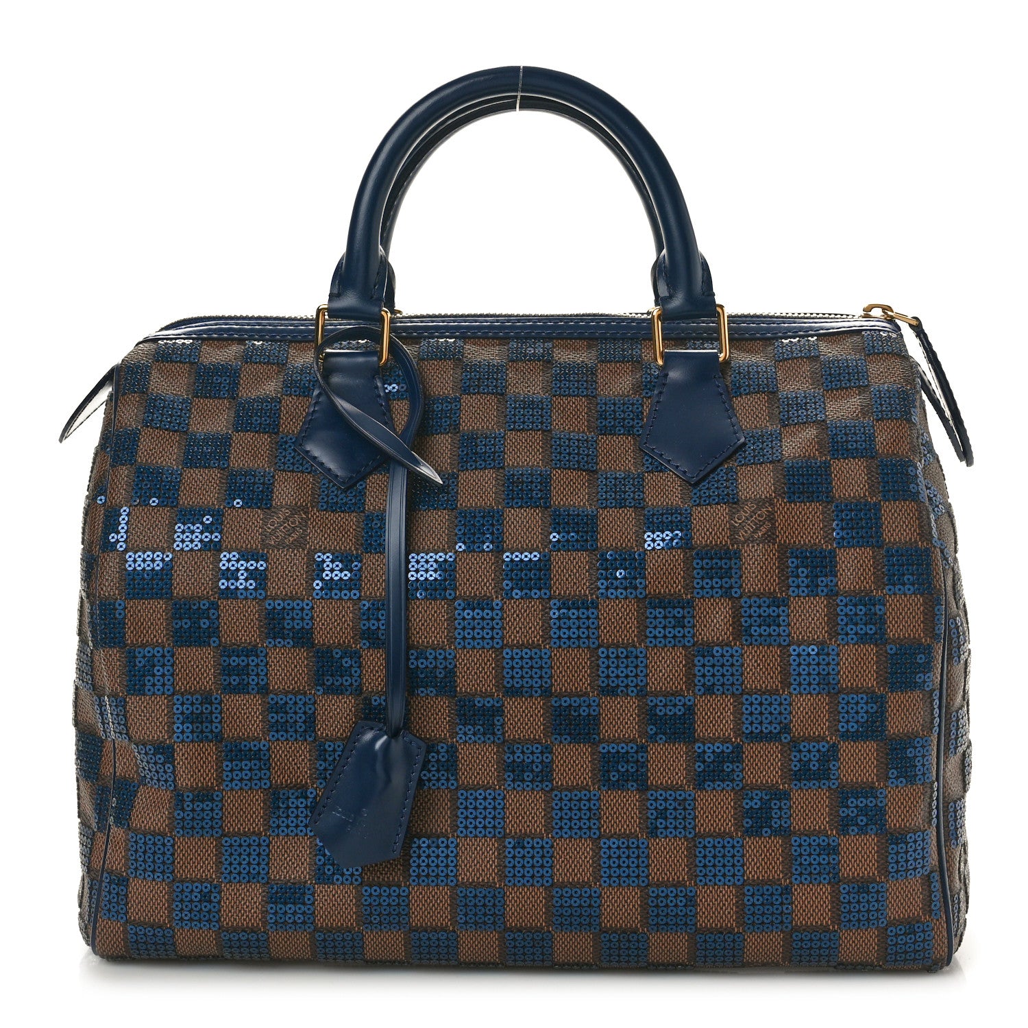 Louis Vuitton Damier Paillettes Speedy 30 Blue 1 of 9