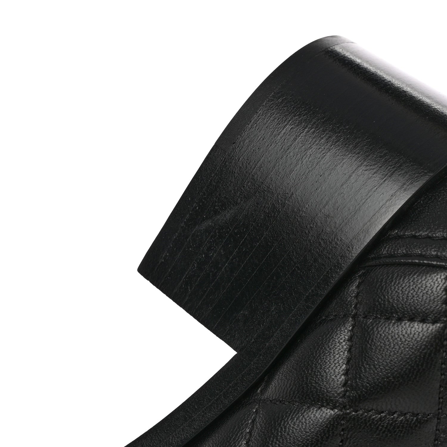 Chanel Lambskin Quilted CC Heart Loafers 38 Black 11 of 14