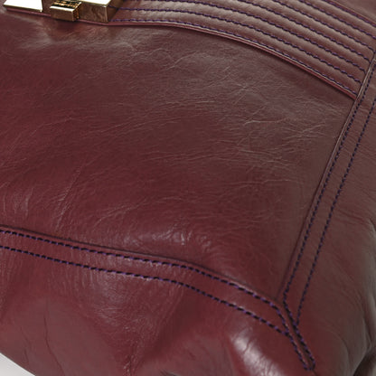 Fendi Vitello Acqua Maxi Baguette Shoulder Bag Malva 16 of 25