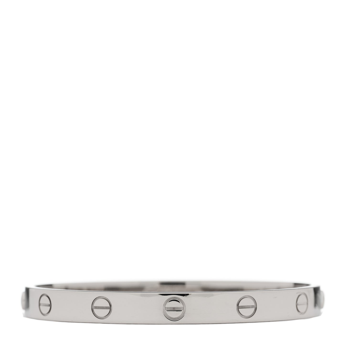 18K White Gold LOVE Bracelet 17