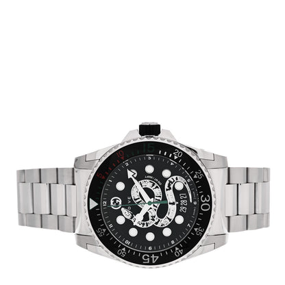 Gucci Stainless Steel 45mm Dive Snake Quartz Watch Black 2 of 4