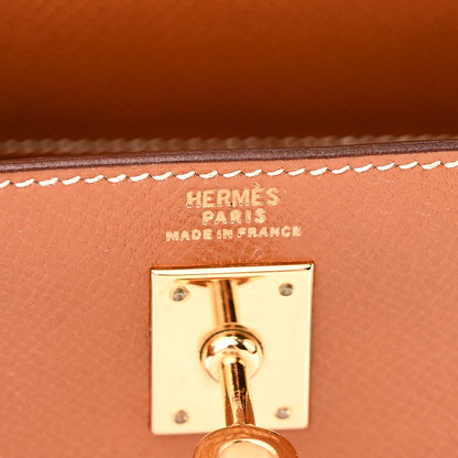 Hermes Courchevel Mini Kelly Sellier 20 Gold 6 of 10