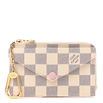 Louis Vuitton Damier Azur Recto Verso Card Holder Rose Ballerine 1 of 7