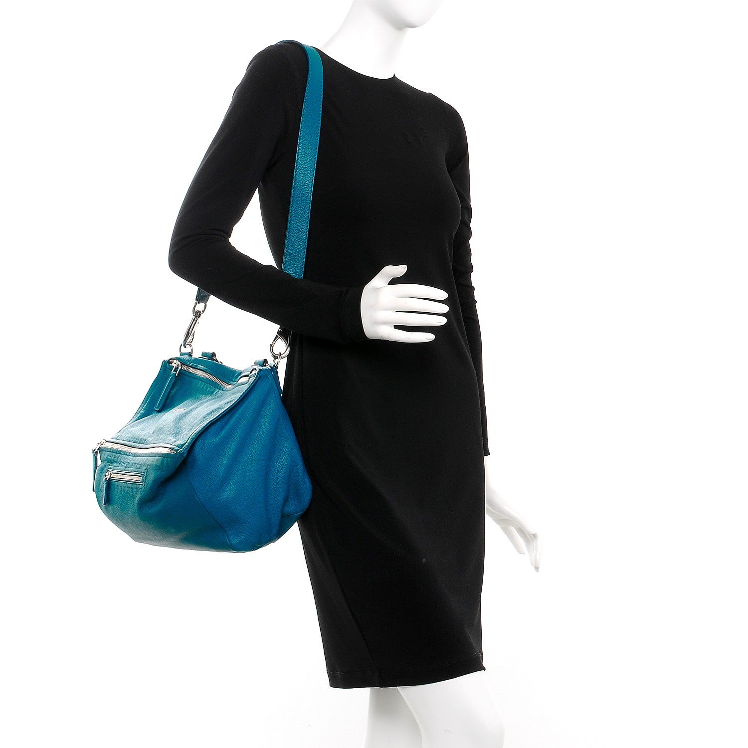 Givenchy Sugar Goatskin Medium Pandora Petrol Blue 6 of 10