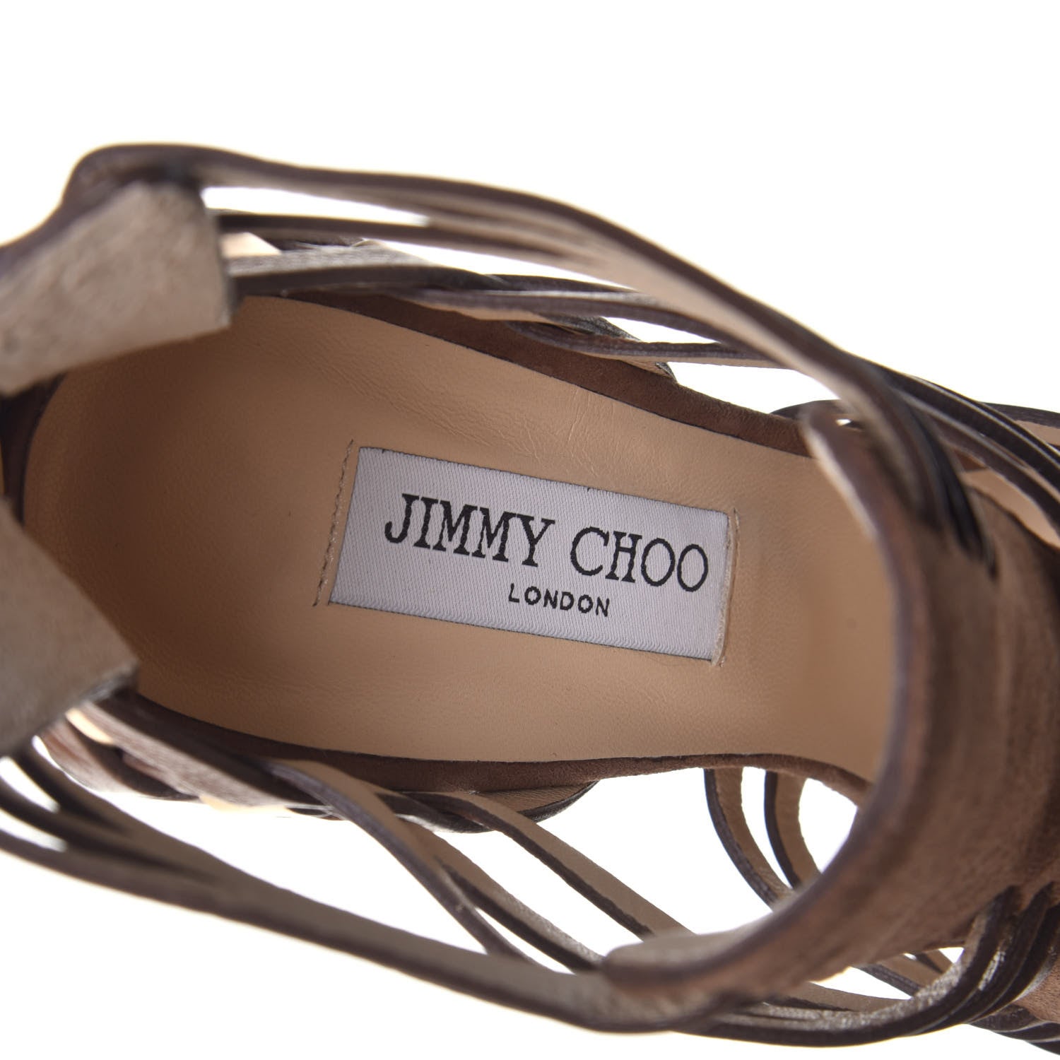 Jimmy Choo Suede Calfskin Maria Sandals 41 Tan 7 of 7