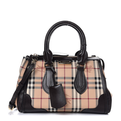 Burberry Haymarket Check Small Gladstone Chocolate 1 of 8