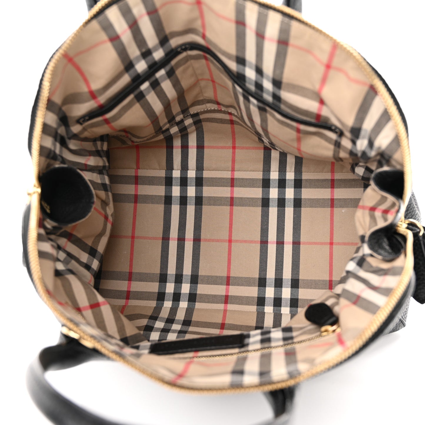London Grainy Calfskin Medium Greenwood Bowling Bag Black
