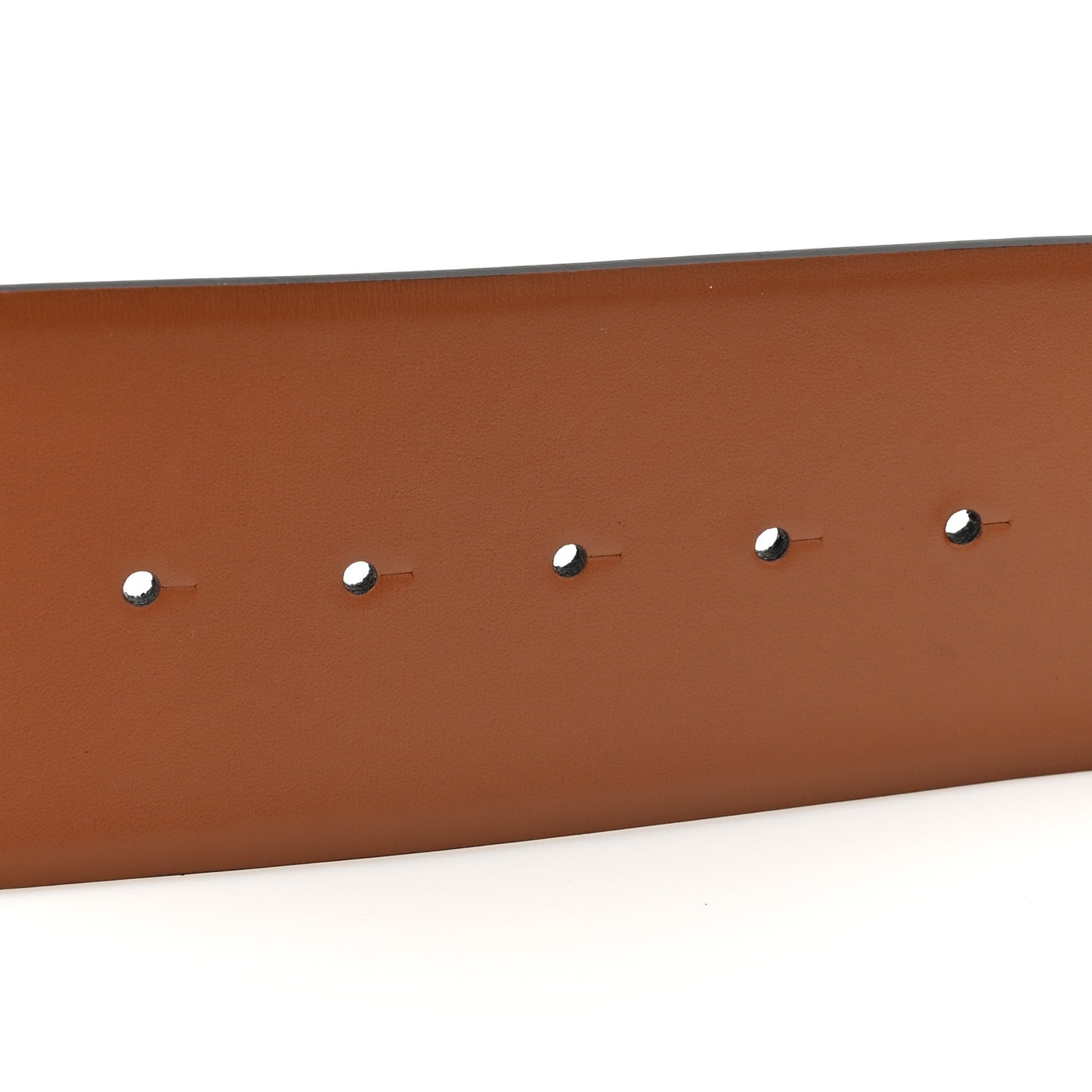 Glossy Calfskin VLogo Reversible 70mm Belt 95 38 Saddle Brown Black