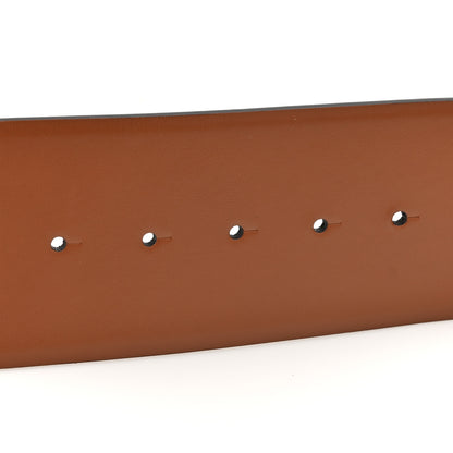 Valentino Garavani Glossy Calfskin VLogo Reversible 70mm Belt 95 38 Saddle Brown Black 6 of 7
