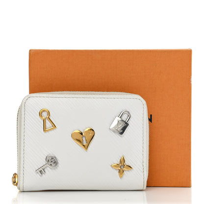 Louis Vuitton Epi Love Lock Zippy Coin Purse White 9 of 9