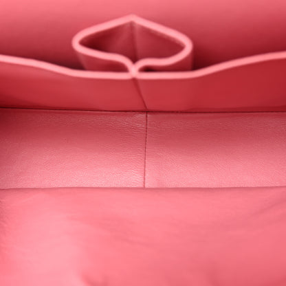 Chanel Lambskin Quilted Jumbo Double Flap Pink 5 of 14