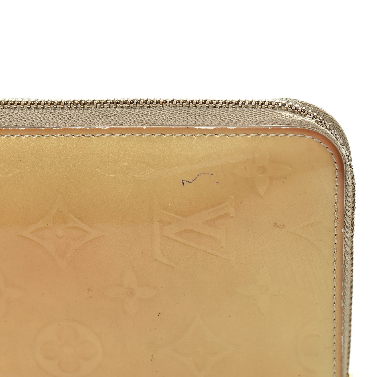 Louis Vuitton Vernis Zippy Compact Wallet Gold 17 of 18