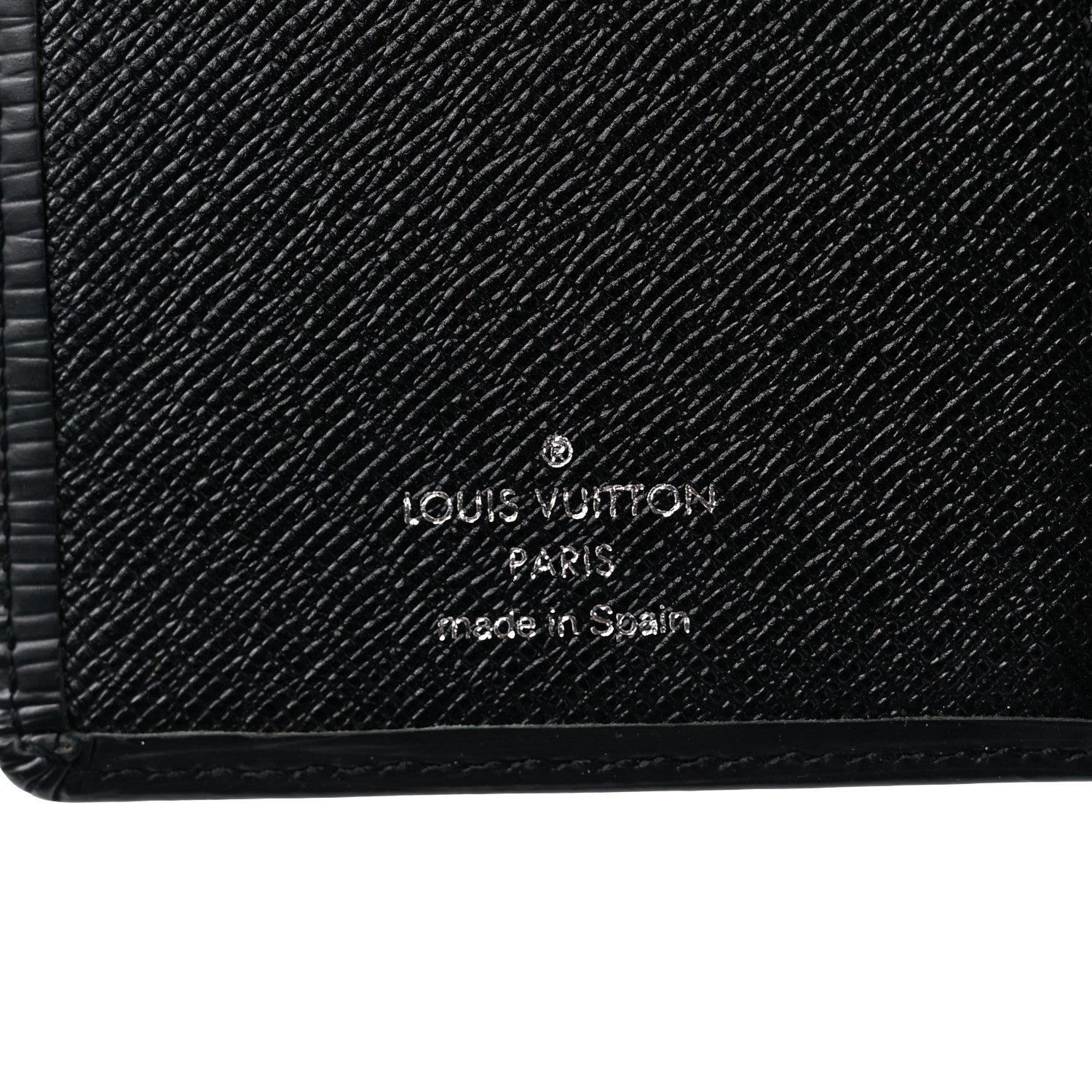 Louis Vuitton Epi Checkbook Organizer Wallet Black 6 of 13