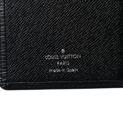 Louis Vuitton Epi Checkbook Organizer Wallet Black 6 of 13