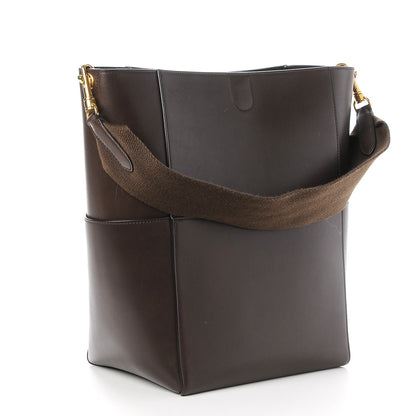 Celine Supersoft Calfskin Sangle Bucket Bag Wood 3 of 9
