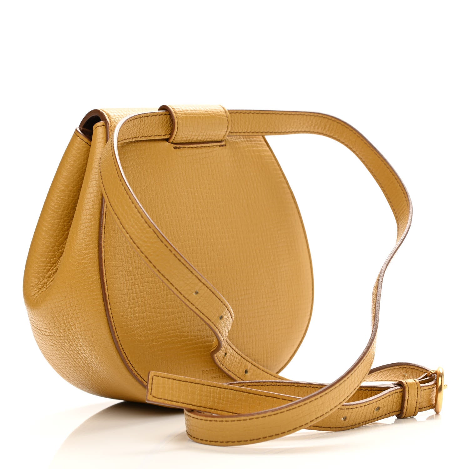 Bottega Veneta Palmellato Calfskin Rounded Belt Bag Butterscotch 5 of 21