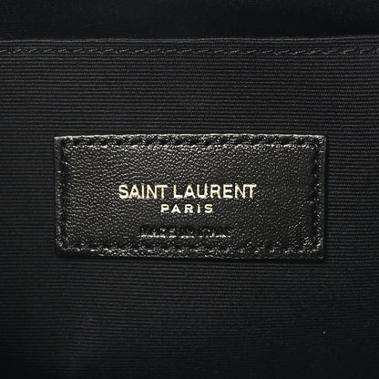 Saint Laurent Calfskin Matelasse Monogram Cassandre Tablet Pouch Black 6 of 8