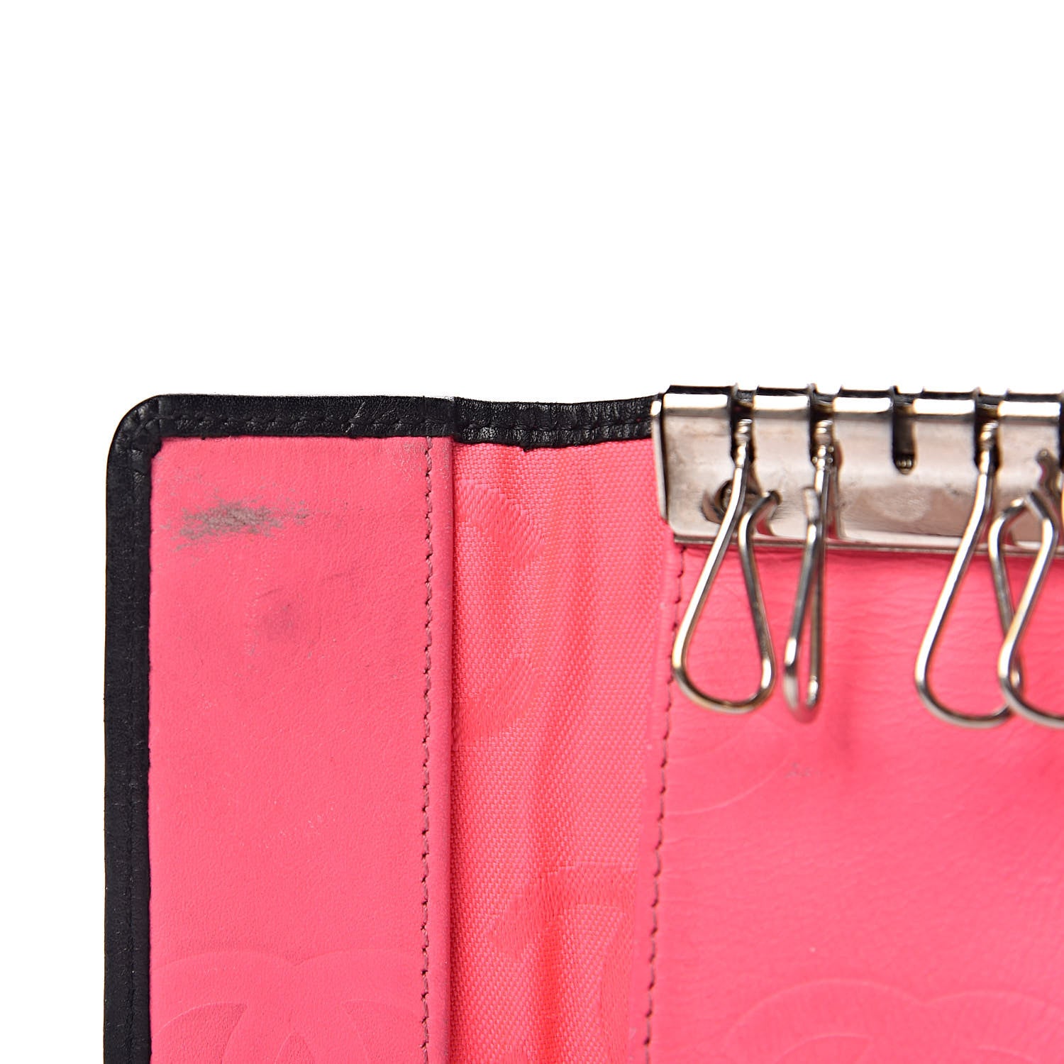 Chanel Calfskin Quilted Cambon 6 Key Holder Black 13 of 16