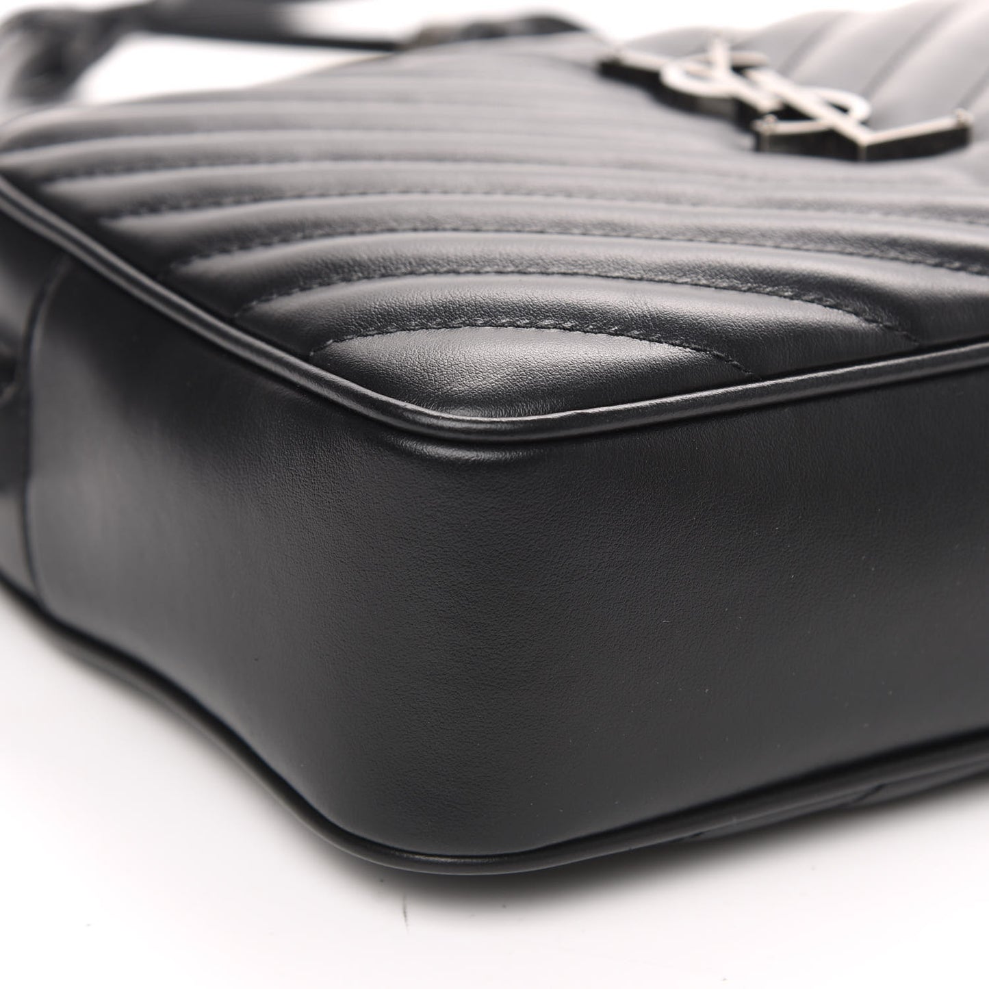 Calfskin Matelasse Monogram Lou Camera Bag Black