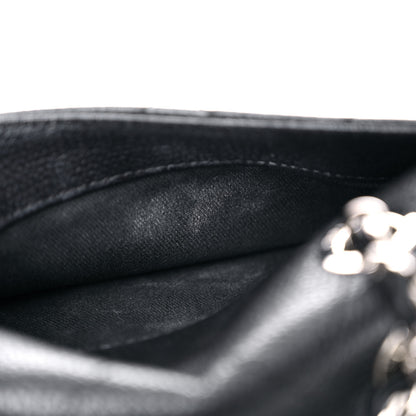 Chanel Grained Calfskin Stitched Flap Drawstring Backpack Black 9 of 10