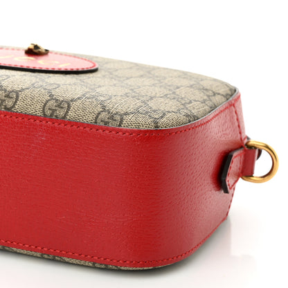 Gucci GG Supreme Monogram Web Neo Vintage Shoulder Bag Beige Red 10 of 10