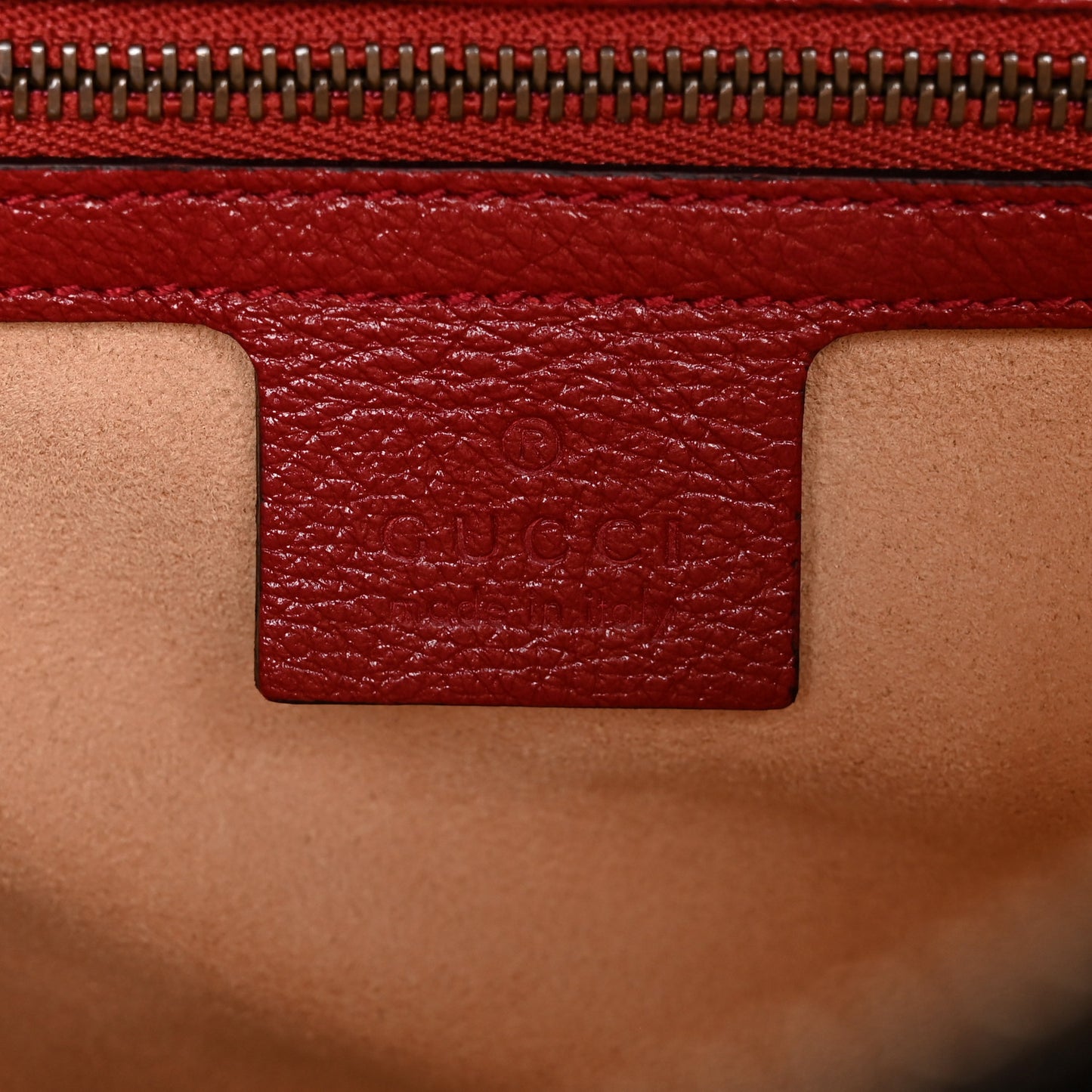 Vintage Effect Calfskin Matelasse Diagonal Small Torchon GG Marmont Bamboo Top Handle Shoulder Bag Black Romantic Cherry