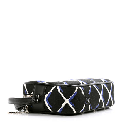 Chanel Canvas Airline Cosmetic Case Blue White 4 of 7