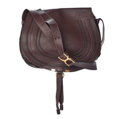 Chloe Calfskin Medium Marcie Round Crossbody Bag Coffee Shot 1 of 13