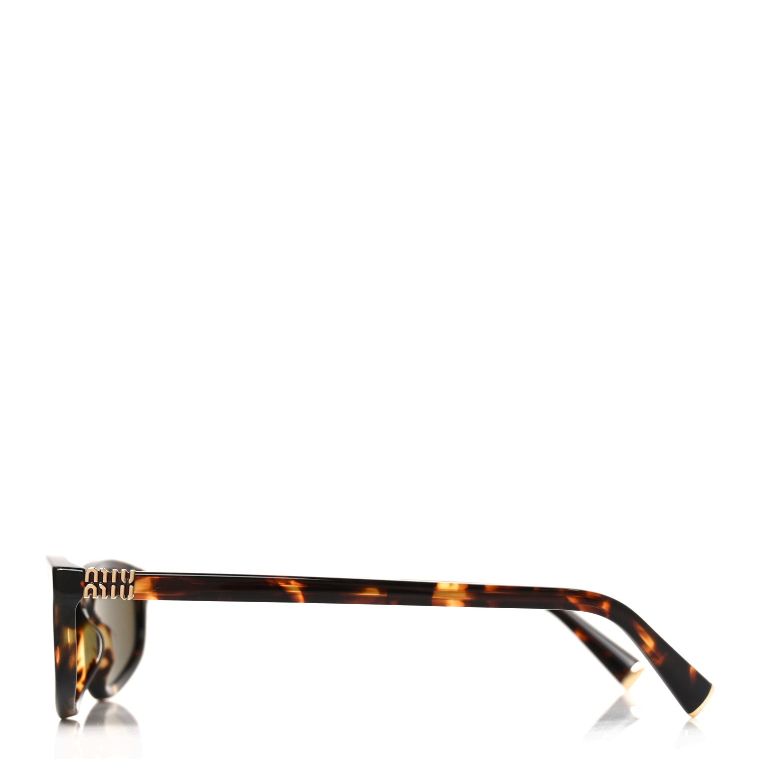 Miu Miu Acetate Cat Eye Miu Regard Sunglasses SMU A06 Tortoise Loden 3 of 7