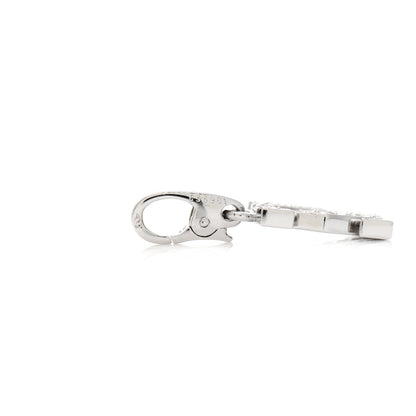 Cartier 18K White Gold Diamond Logo Charm 4 of 4