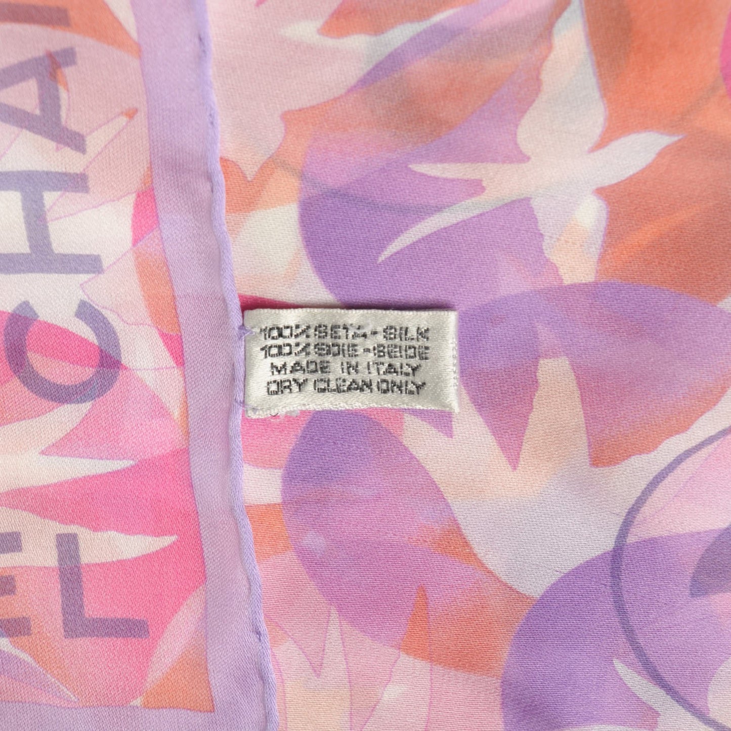 Silk CC Scarf Pink