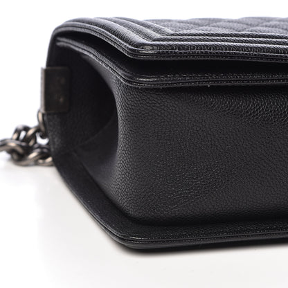 Chanel Caviar Quilted Medium Boy Flap Black 9 of 11