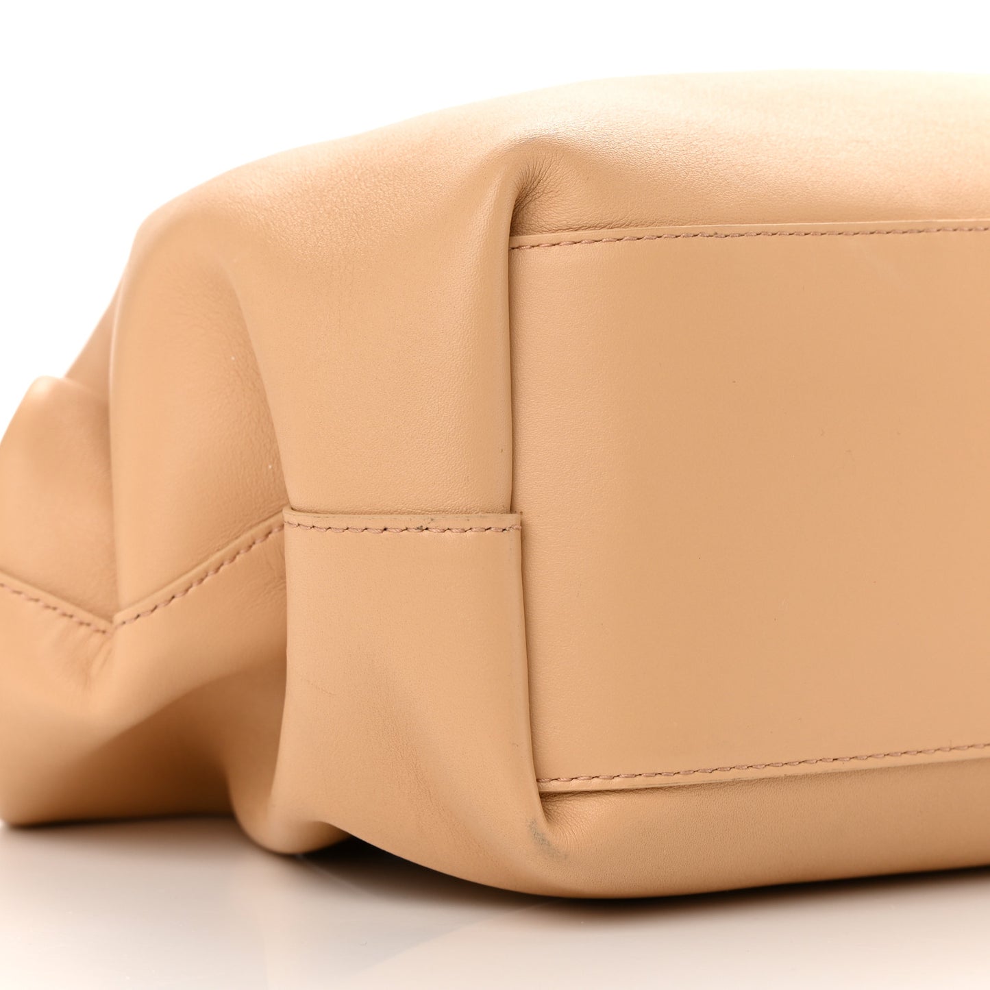Calfskin Medium The Point Triangle Bag Almond